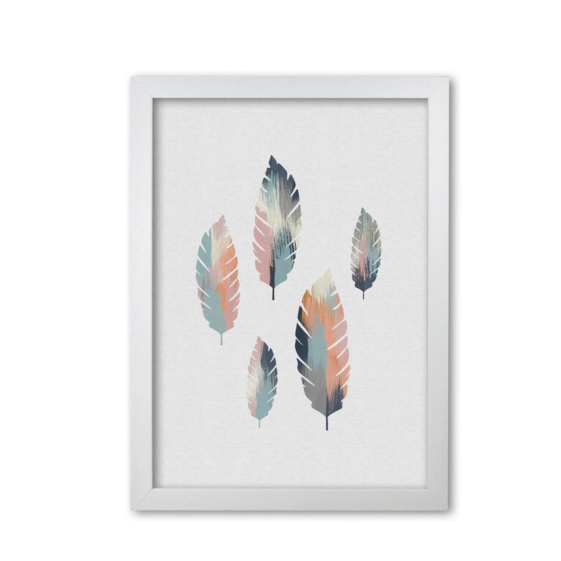 Pastel leaves fine art print by orara studio, framed botanical &