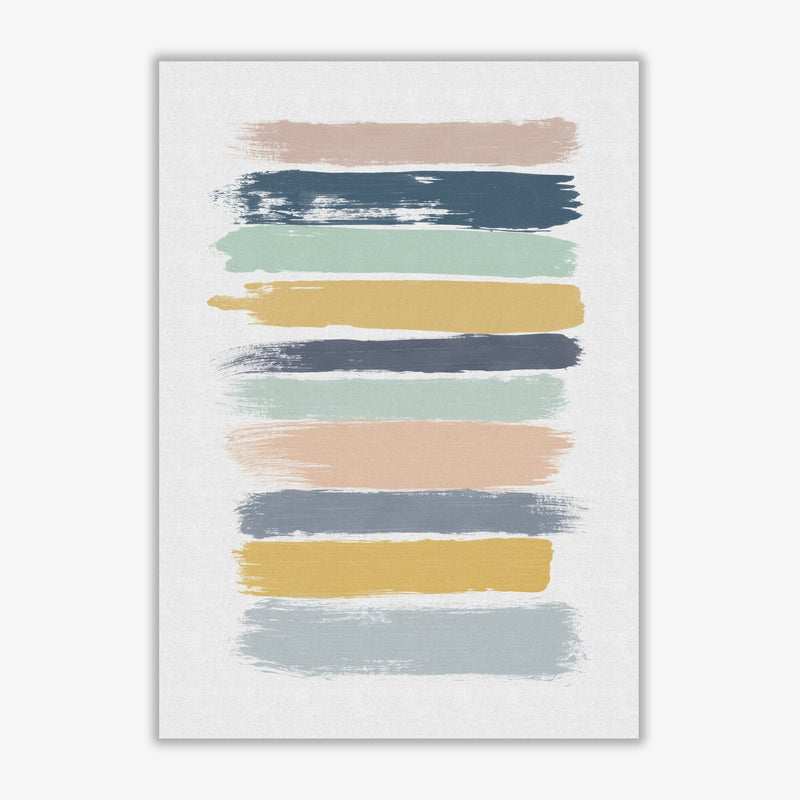 Pastel stripes fine art print by orara studio