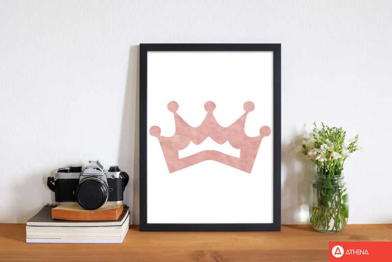 Peach crown watercolour modern fine art print