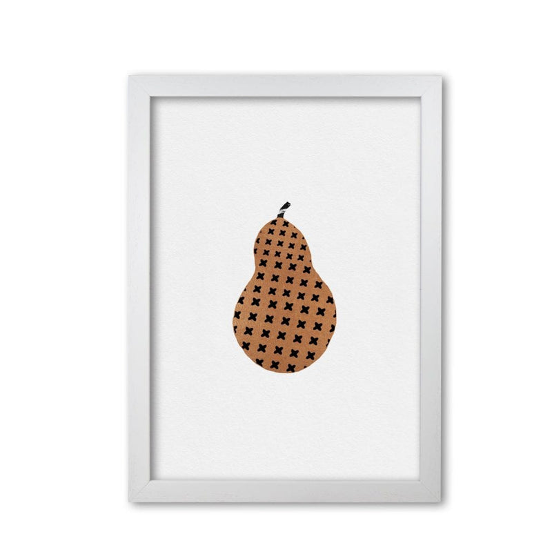 Pear fruit illustration fine art print by orara studio, framed kitchen wall art
