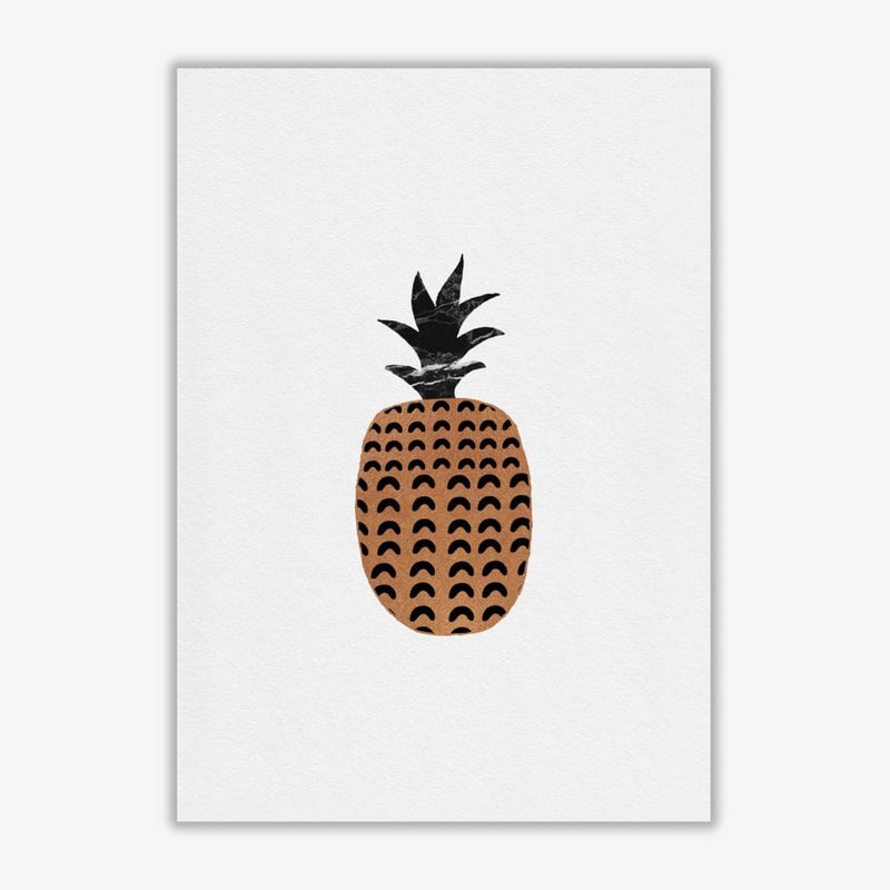 Pineapple fruit illustration fine art print by orara studio, framed kitchen wall art