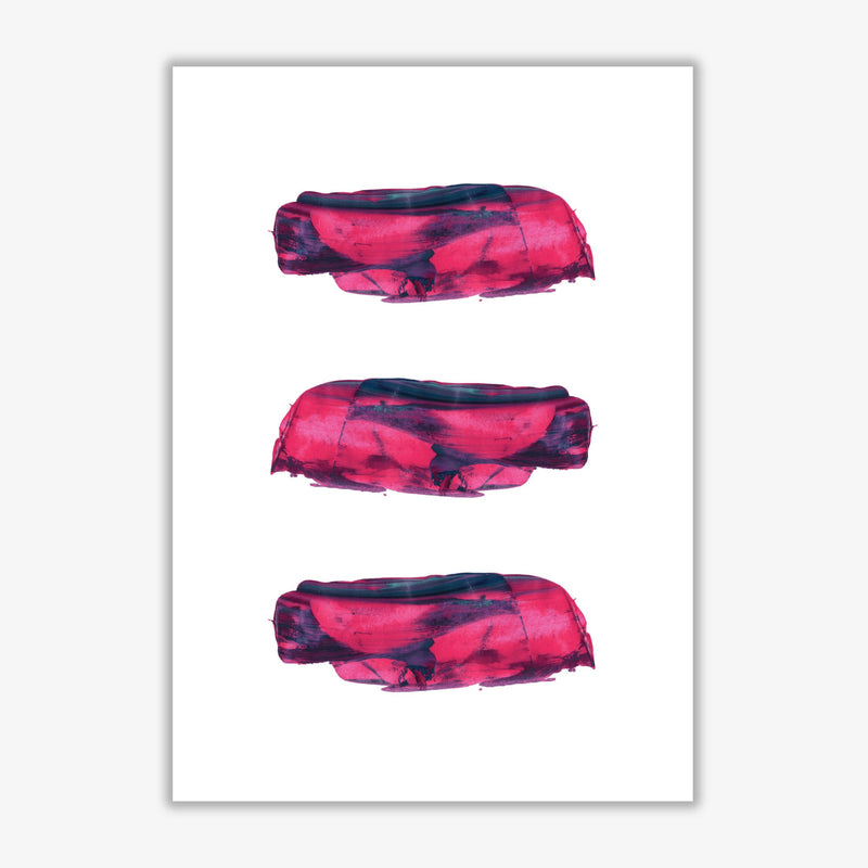 Pink and purple abstract paint strokes modern fine art print