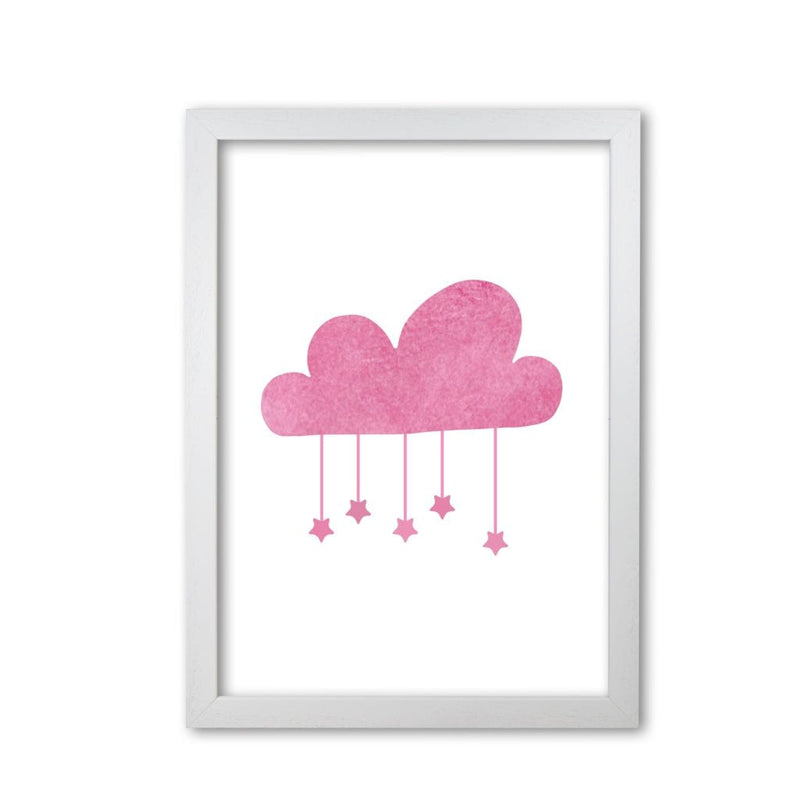 Pink cloud watercolour modern fine art print