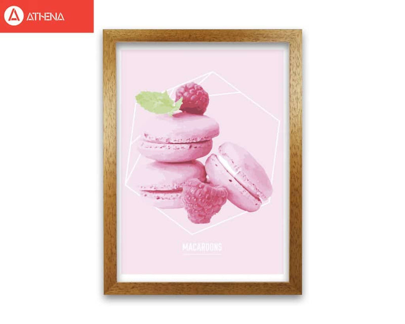 Pink macaroons modern fine art print