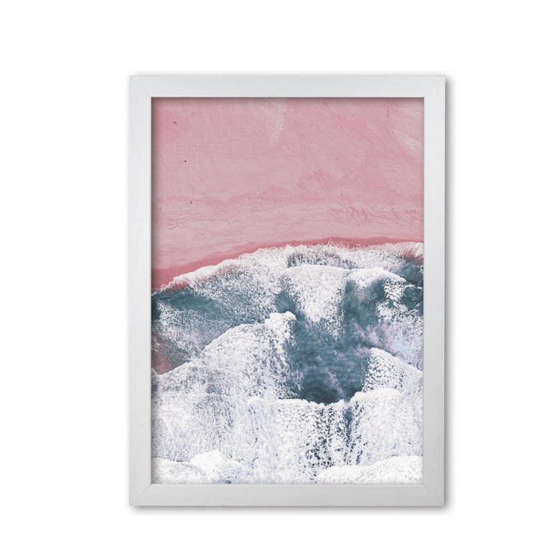 Pink sand modern fine art print, framed botanical &