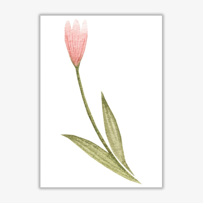 Pink watercolour flower 3 modern fine art print