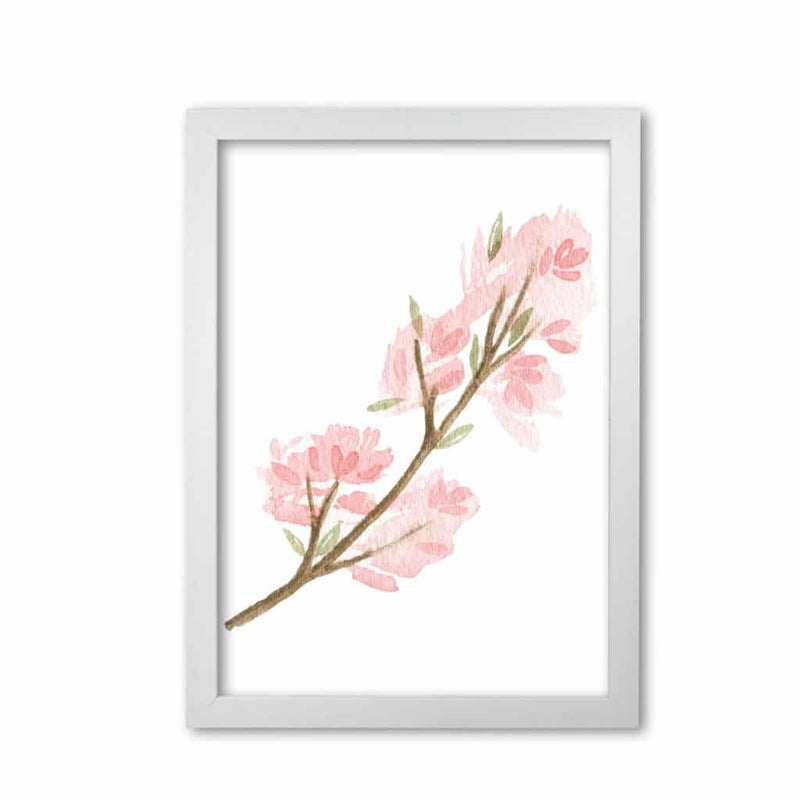 Pink watercolour flower 4 modern fine art print