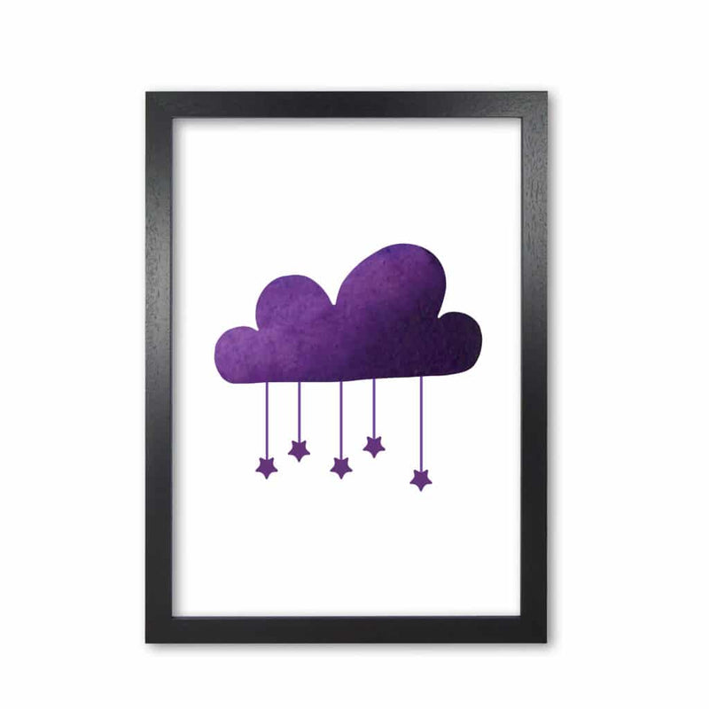 Purple cloud watercolour modern fine art print