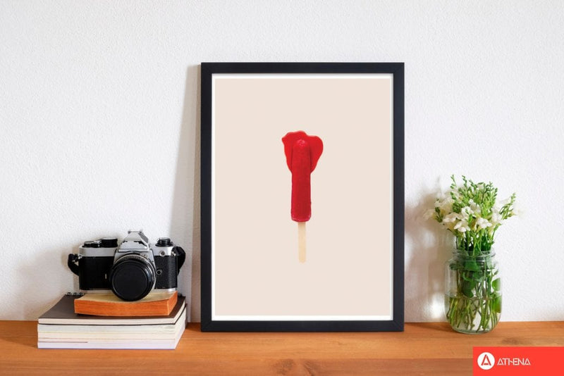 Red icepop modern fine art print