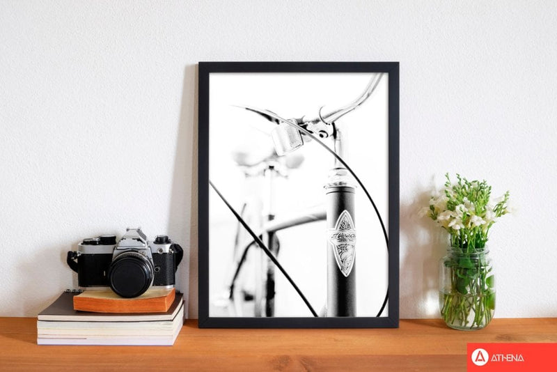 Retro bike frame modern fine art print