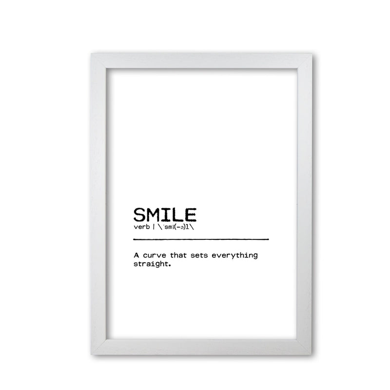 Smile curve definition quote fine art print by orara studio