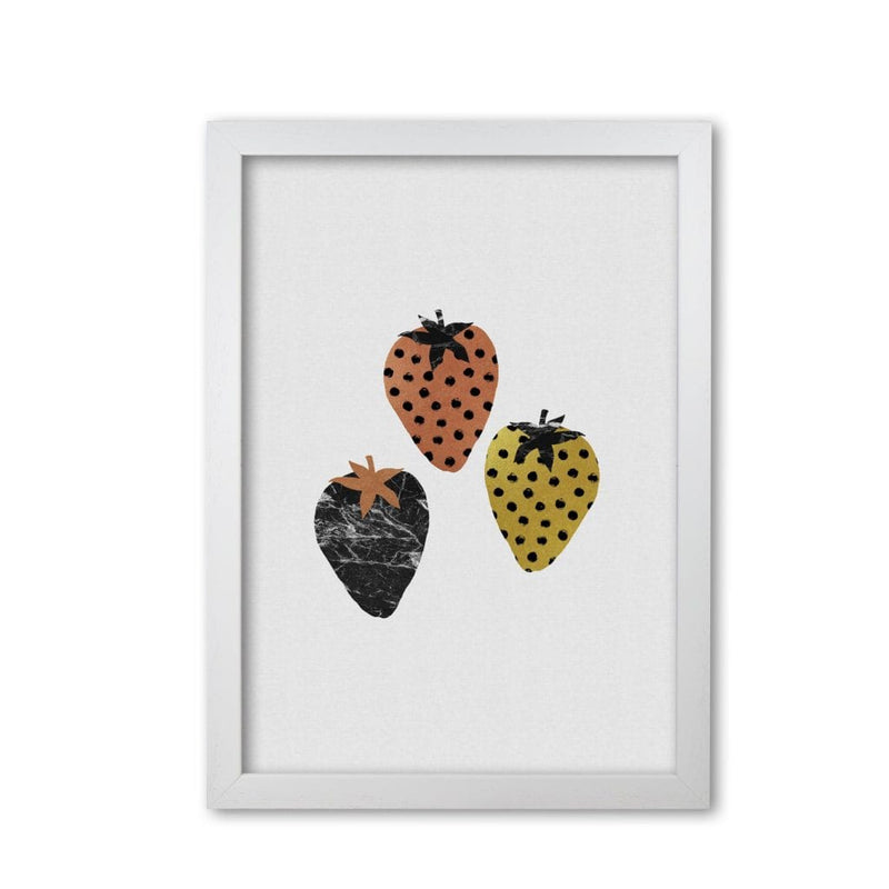 Strawberries fine art print by orara studio, framed kitchen wall art