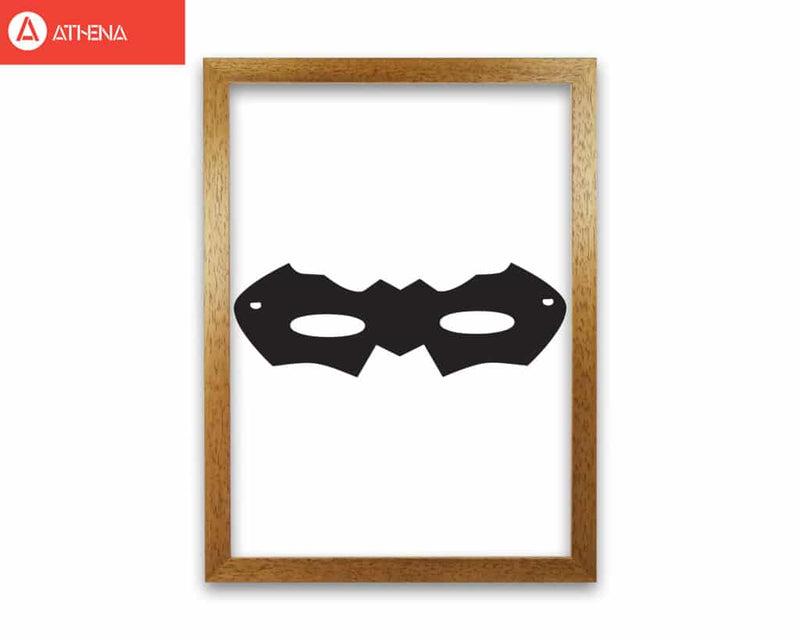 Superhero mask modern fine art print, framed childrens nursey wall art poster