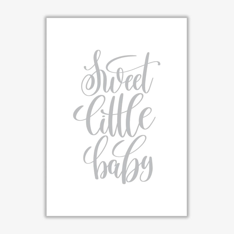 Sweet little baby grey modern fine art print, framed childrens nursey wall art poster