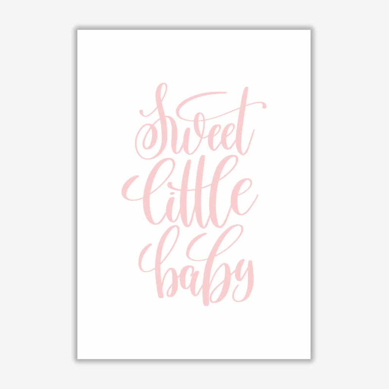 Sweet little baby pink modern fine art print, framed childrens nursey wall art poster
