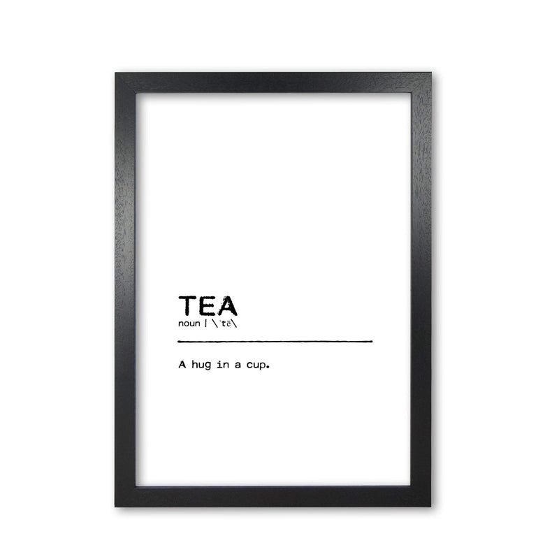Tea hug definition quote fine art print by orara studio