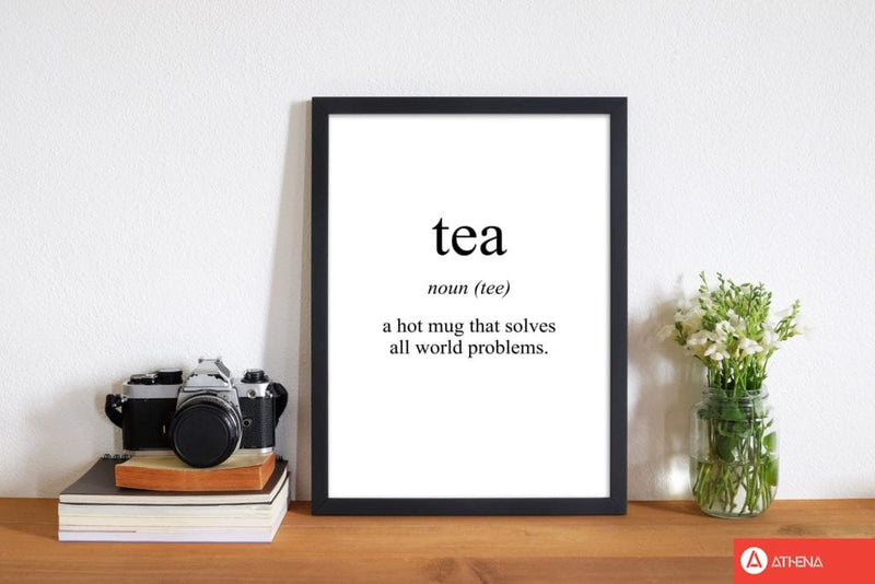 Tea modern fine art print, framed kitchen wall art