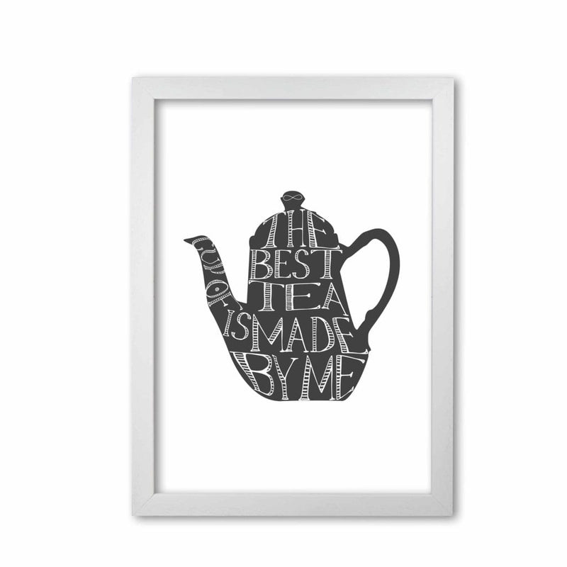 Tea pot portrait modern fine art print, framed kitchen wall art