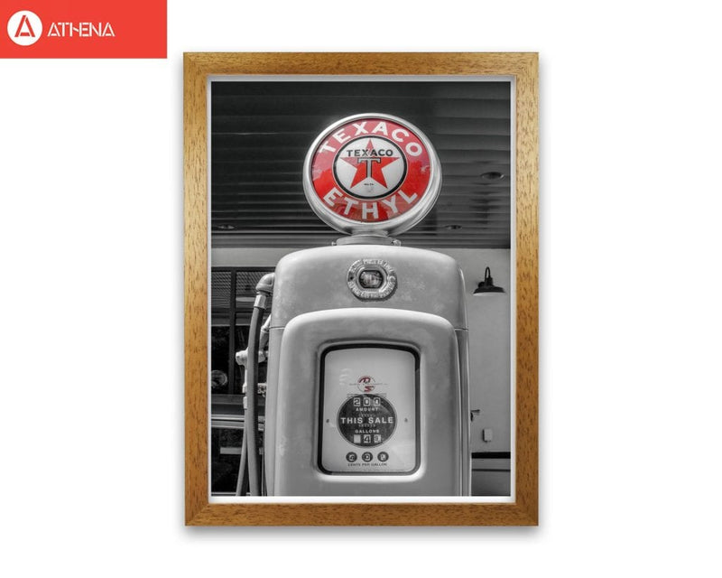 Texaco gas pump modern fine art print