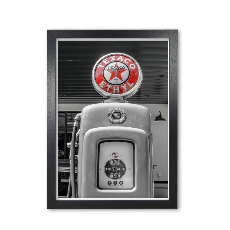 Texaco gas pump modern fine art print