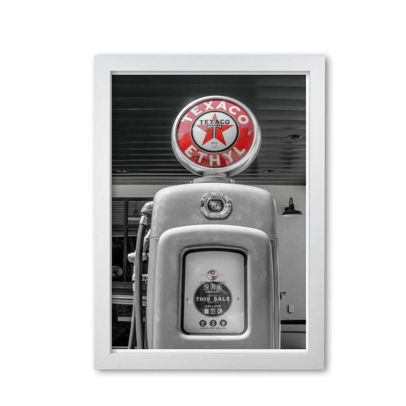 Texaco gas pump modern fine art print