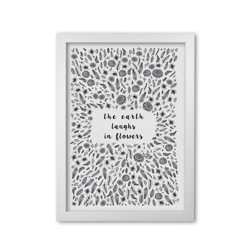 The earth laughs in flowers shakespeare quote fine art print by orara studio