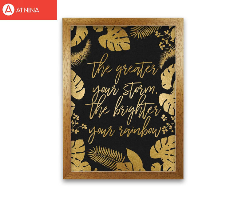 The greater your storm fine art print by orara studio
