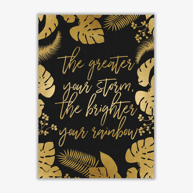 The greater your storm fine art print by orara studio