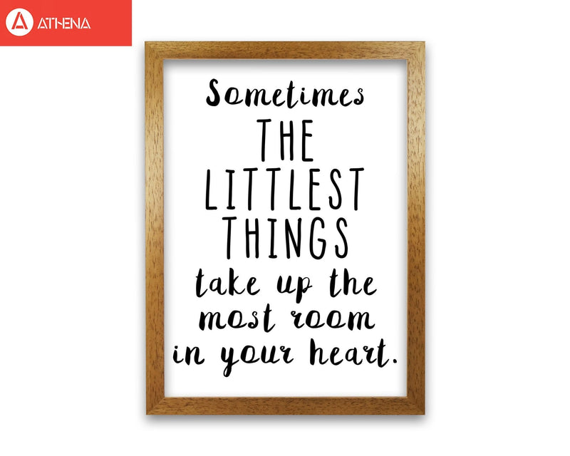 The littlest things black modern fine art print