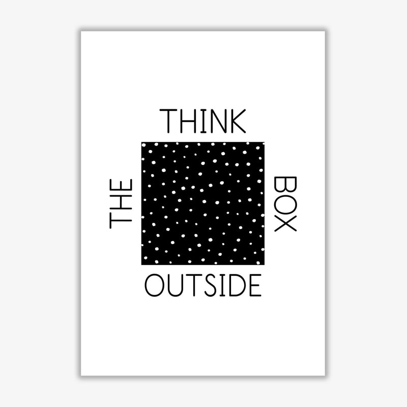 Think outside the box modern fine art print