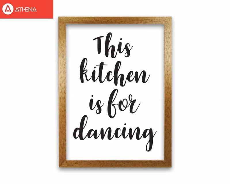 This kitchen is for dancing modern fine art print, framed kitchen wall art