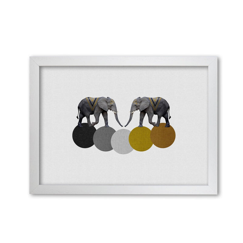 Tribal elephants fine art print by orara studio