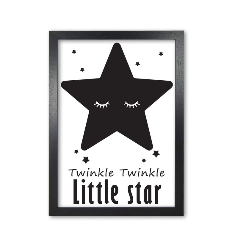 Twinkle twinkle little star modern fine art print, framed childrens nursey wall art poster