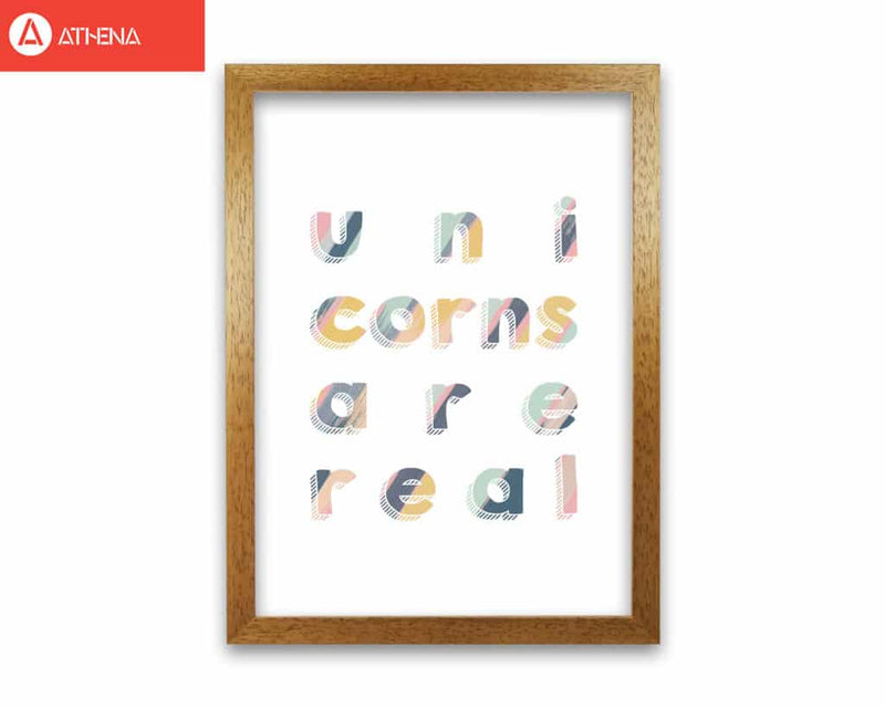 Unicorns are real fine art print by orara studio, framed childrens nursey wall art poster
