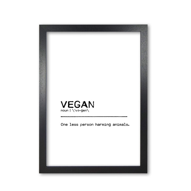 Vegan person definition quote fine art print by orara studio