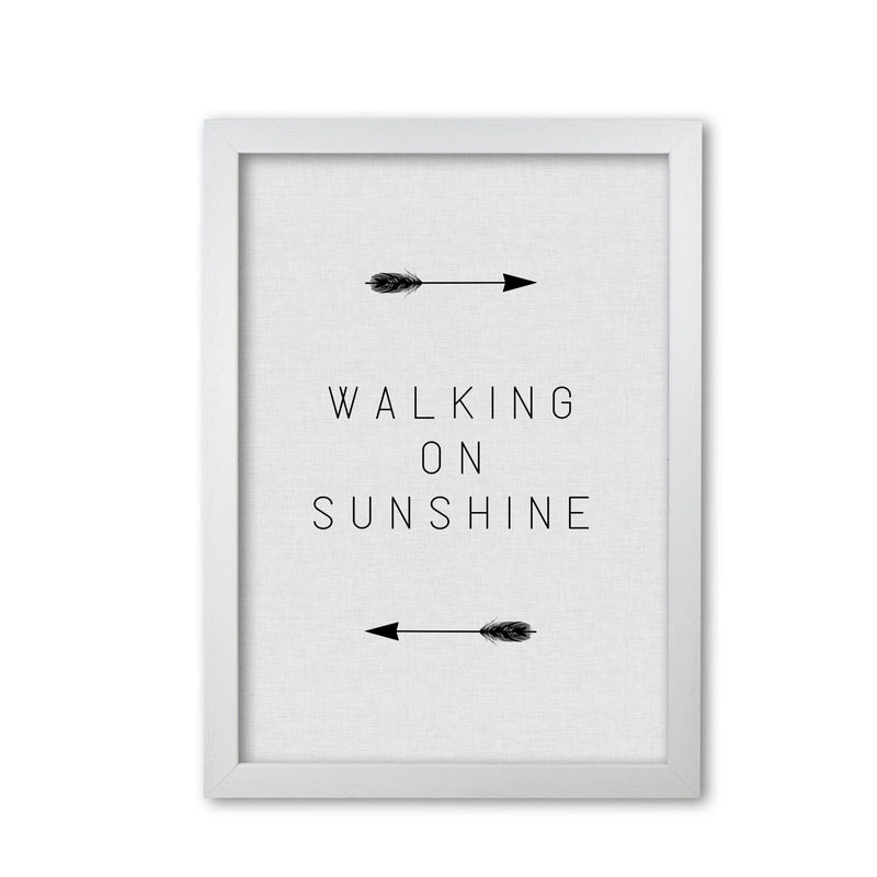 Walking on sunshine arrow quote fine art print by orara studio
