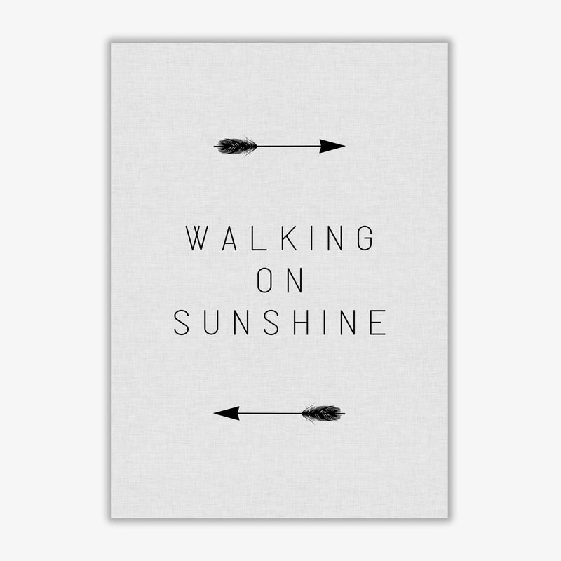 Walking on sunshine arrow quote fine art print by orara studio