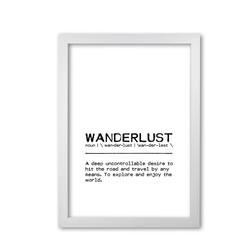 Wanderlust desire definition quote fine art print by orara studio