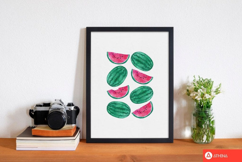 Watermelon crowd fine art print by orara studio, framed kitchen wall art