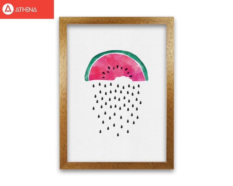 Watermelon rain fine art print by orara studio, framed kitchen wall art