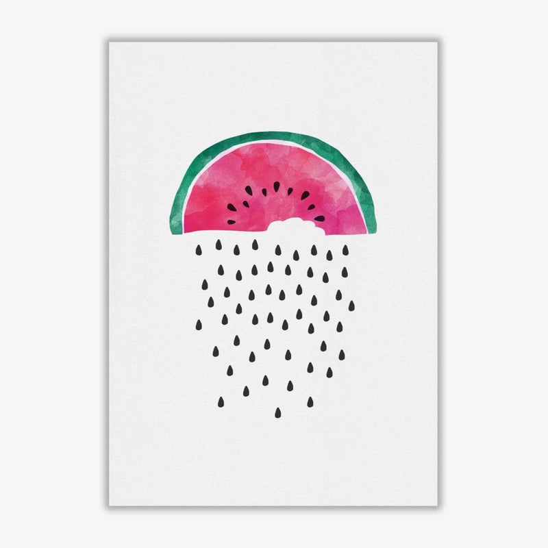 Watermelon rain fine art print by orara studio, framed kitchen wall art