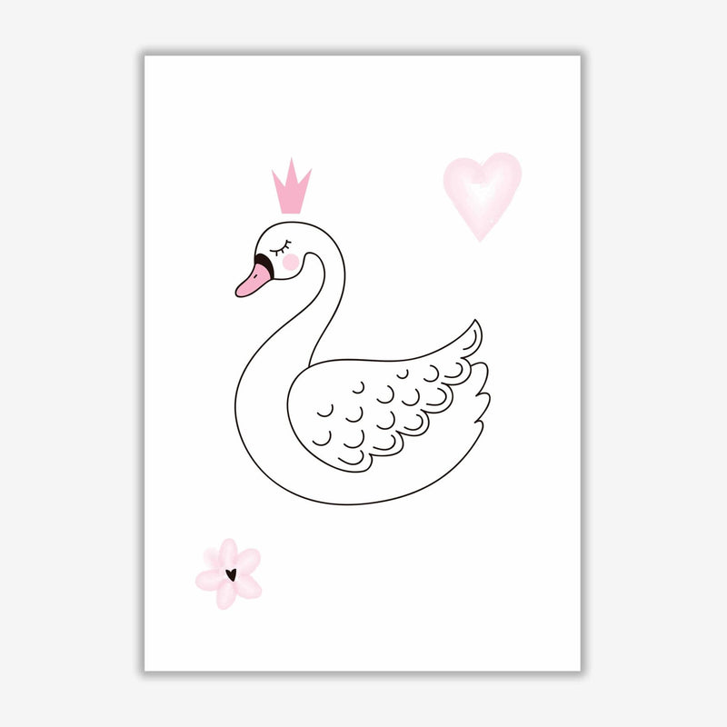 White swan modern fine art print