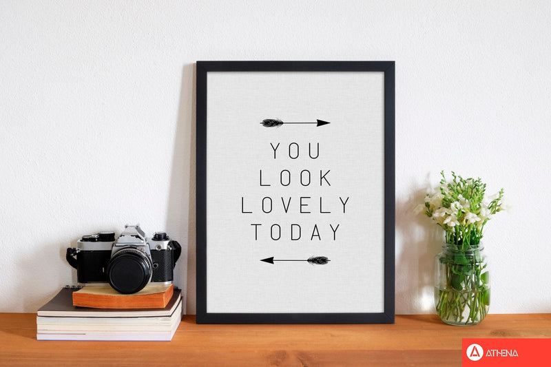 You look lovely today arrow quote fine art print by orara studio