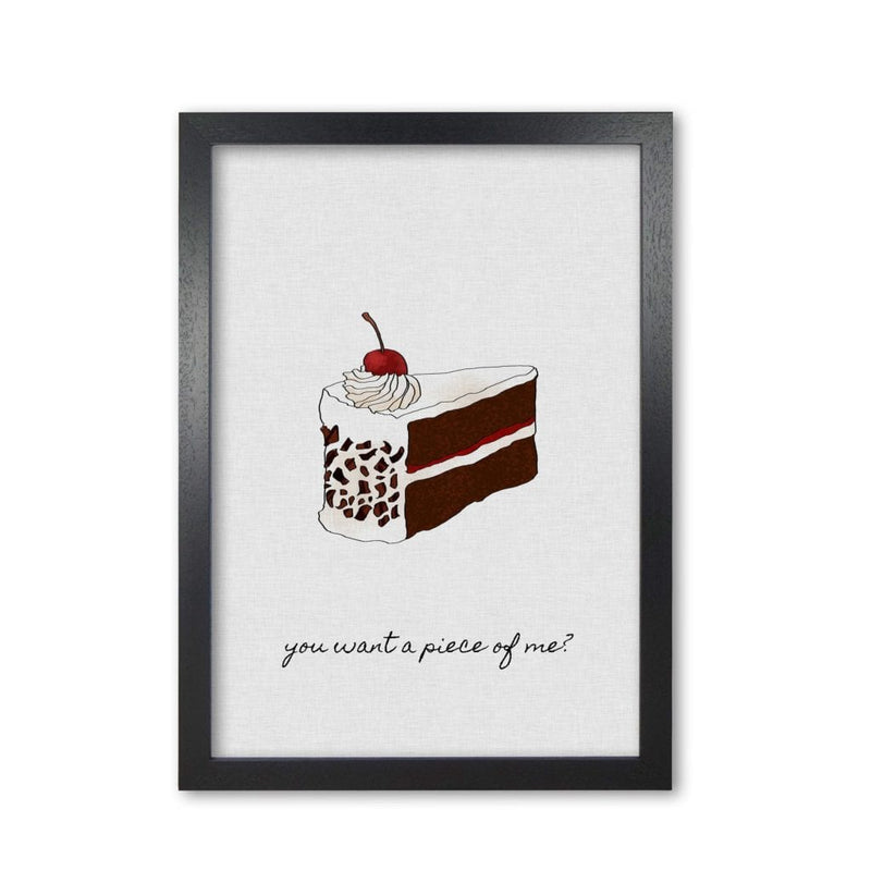 You want a piece of me fine art print by orara studio, framed kitchen wall art